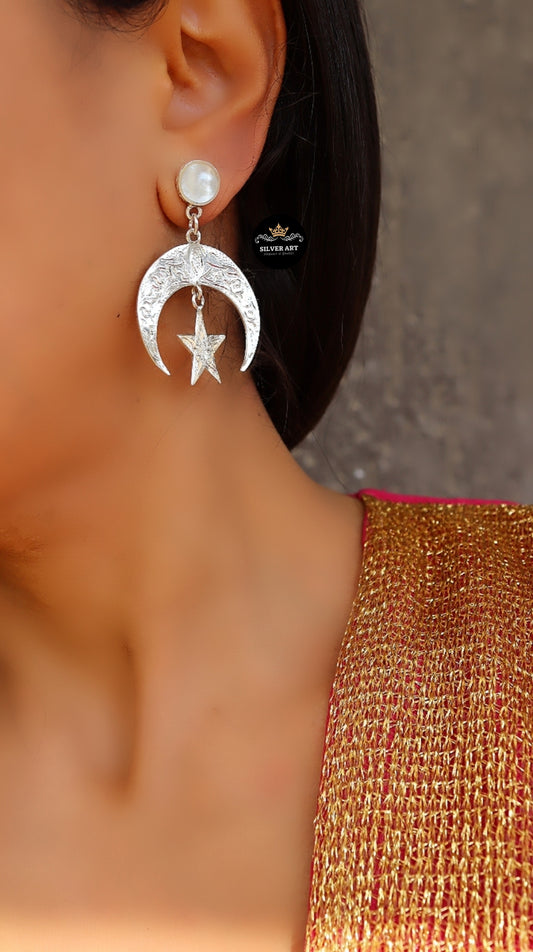 Crescent 🌙 and Star 🌟 Earrings
