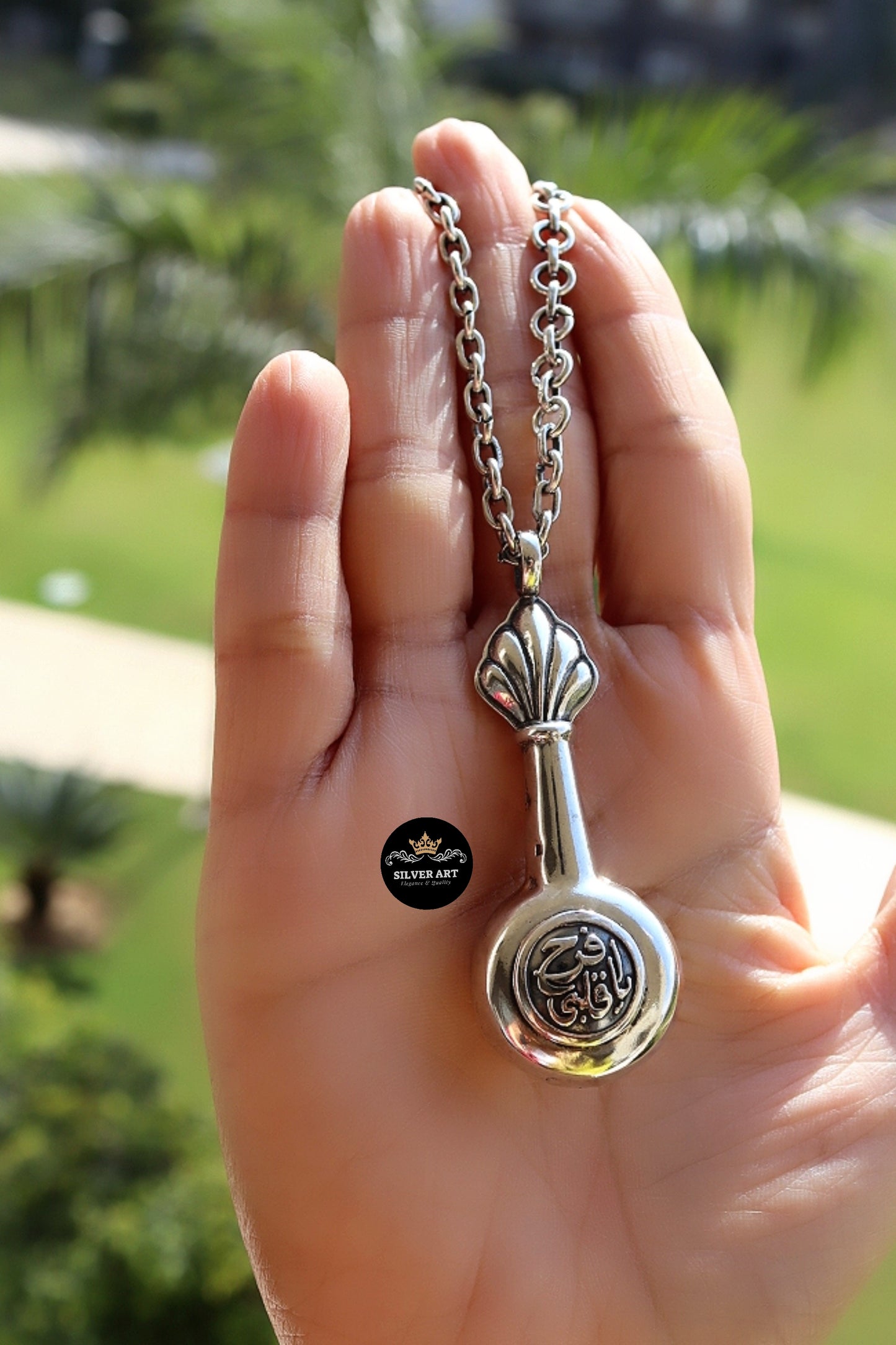 Silver Necklace افرح يا قلبي