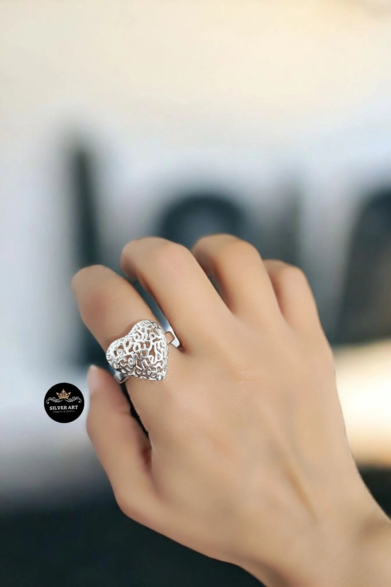Silver Love Ring