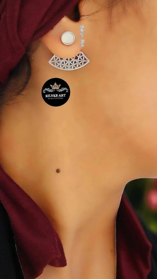 Silver Mother Of Pearls Earrings