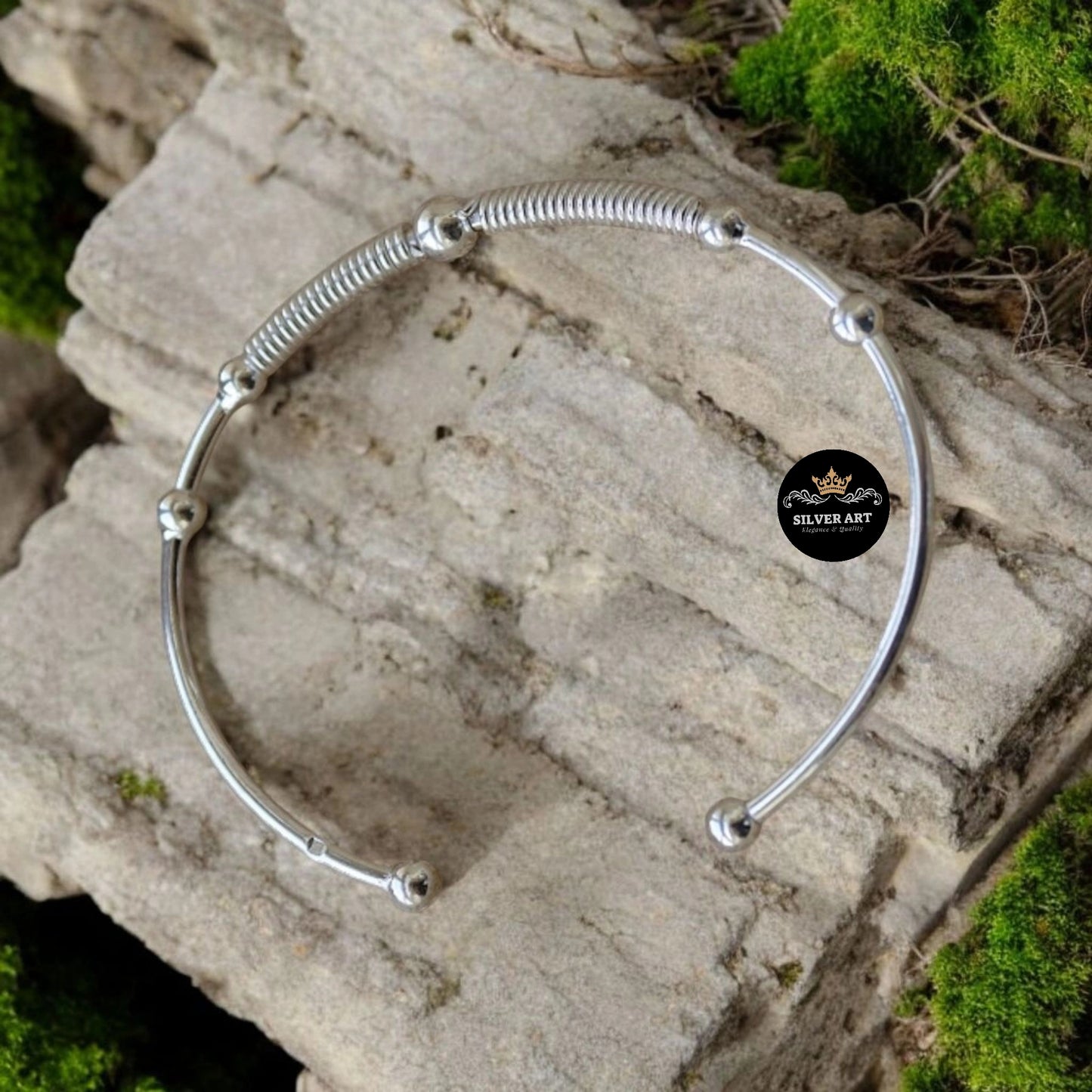 Thai Silver Open Bangle
