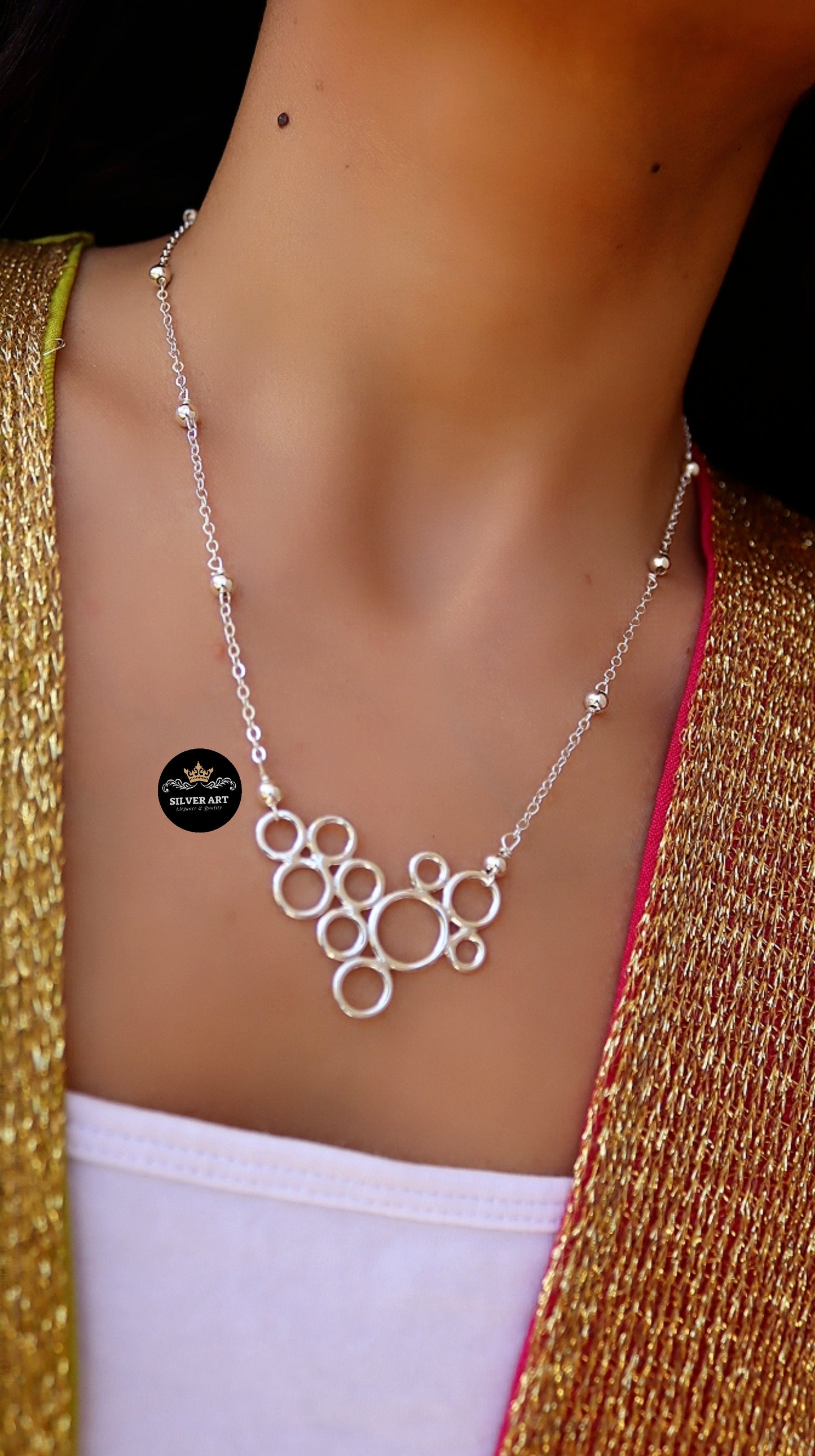 Circles Beaded Necklace