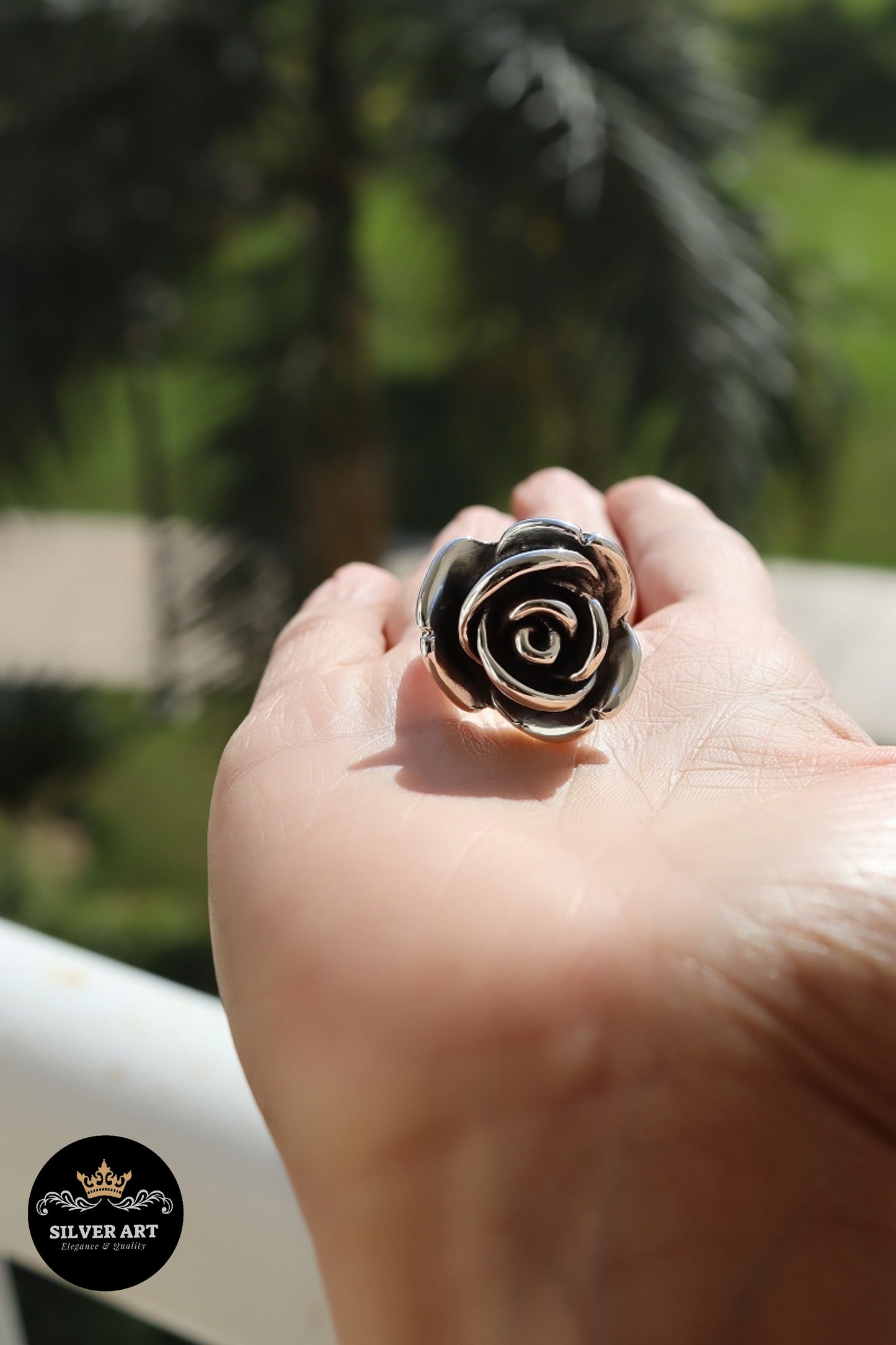 Vintage Thai Silver Ring Size 17