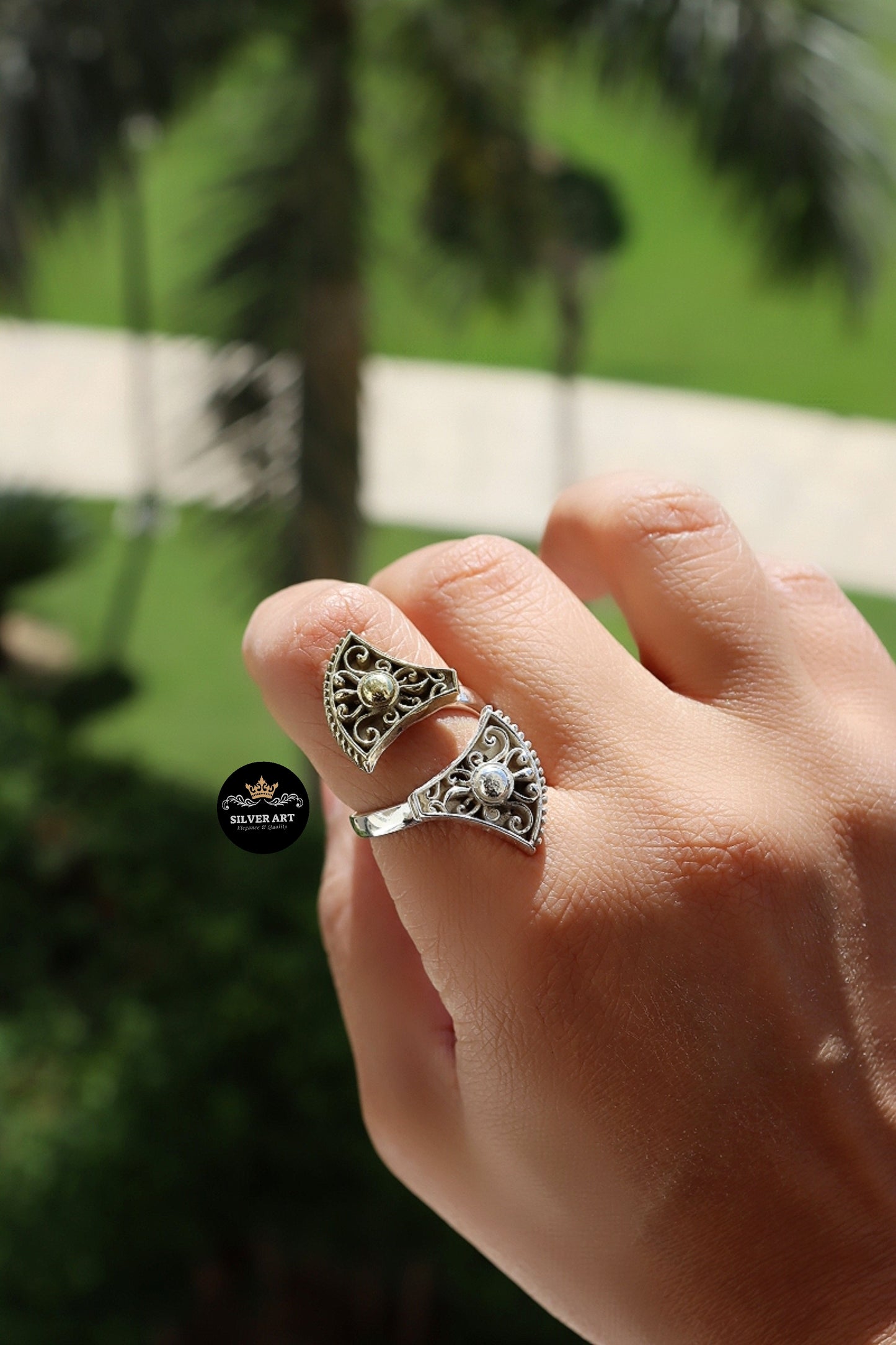 Silver Ring With Brass Parts