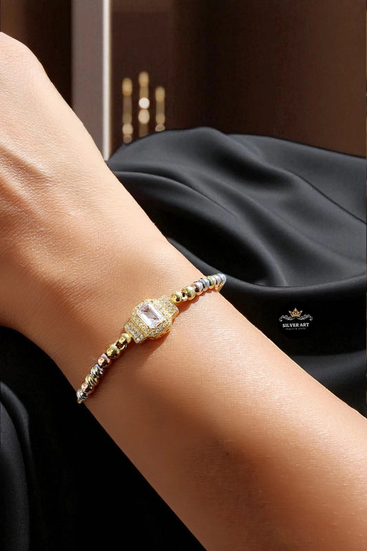 Sterling Silver Multi Colors Bracelet