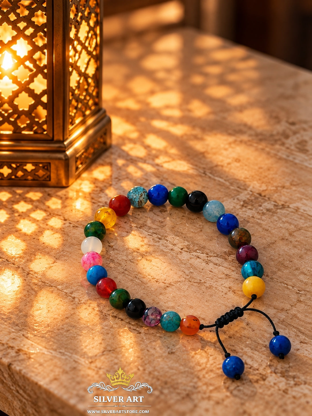 Natural Colorful Agate Bracelet
