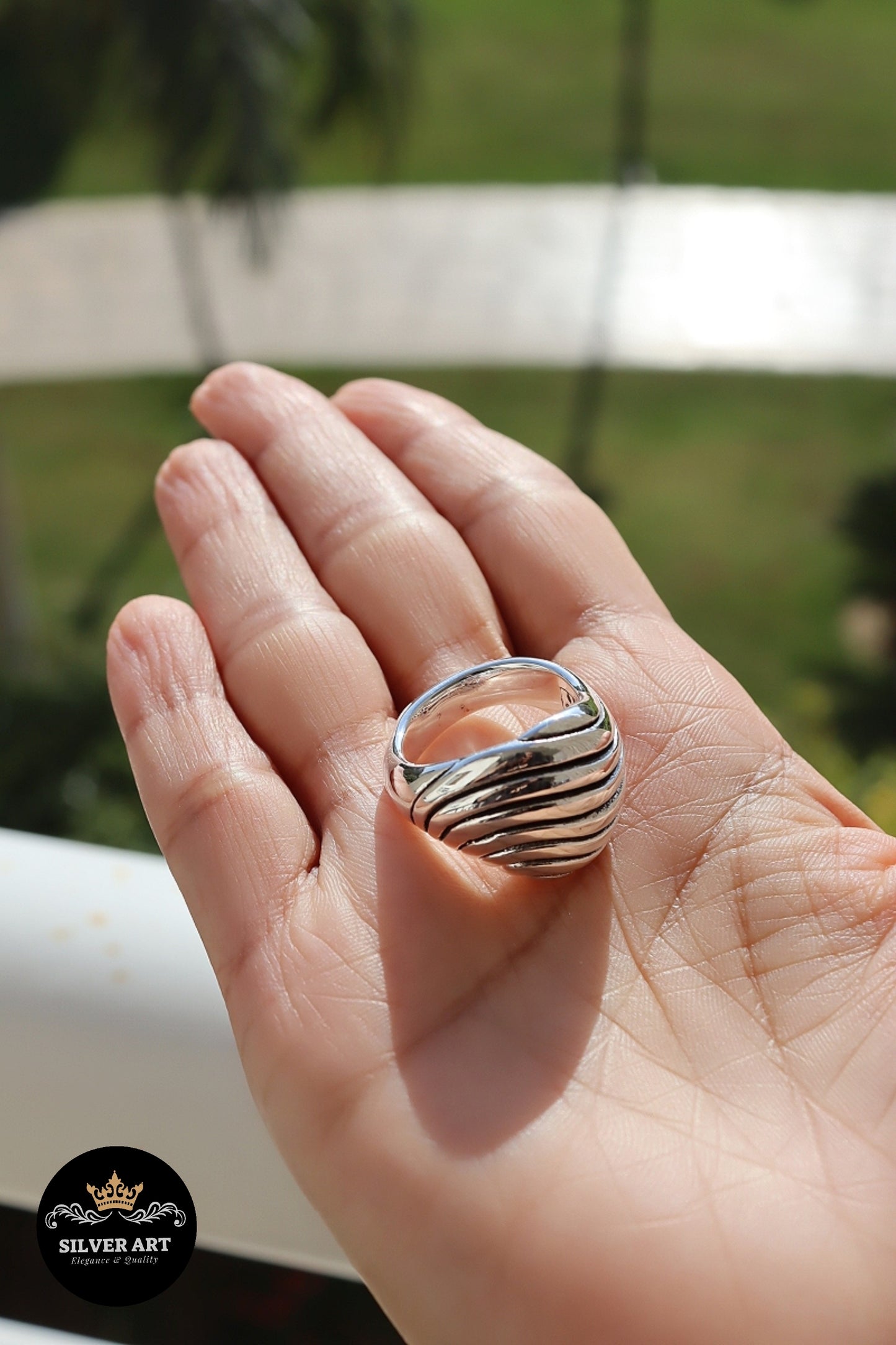Vintage Thai Silver Ring Size 21