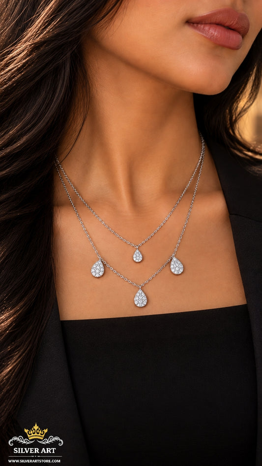 Sterling Silver Layered Necklace
