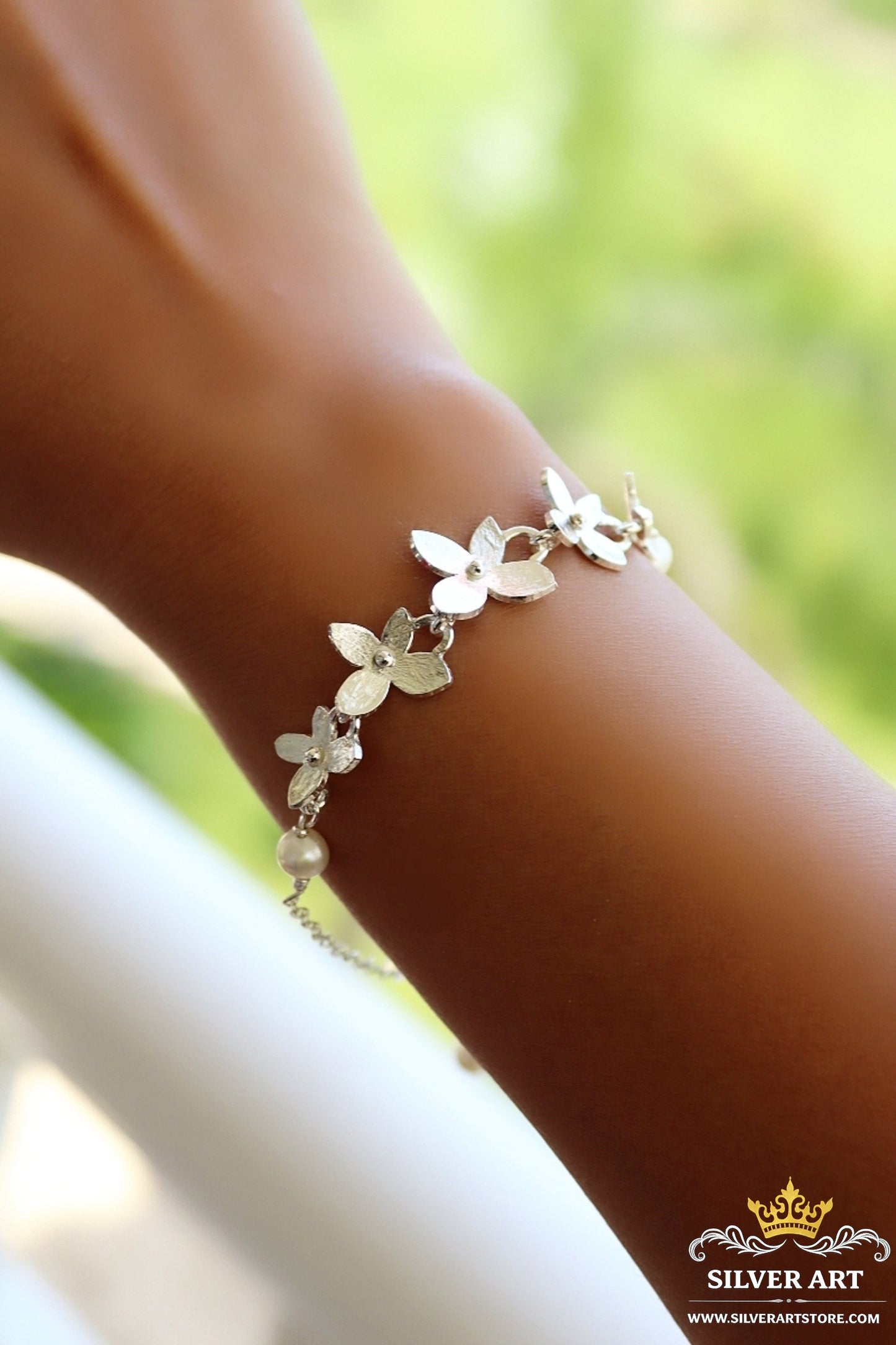 Flowery Set Ring & Bracelet