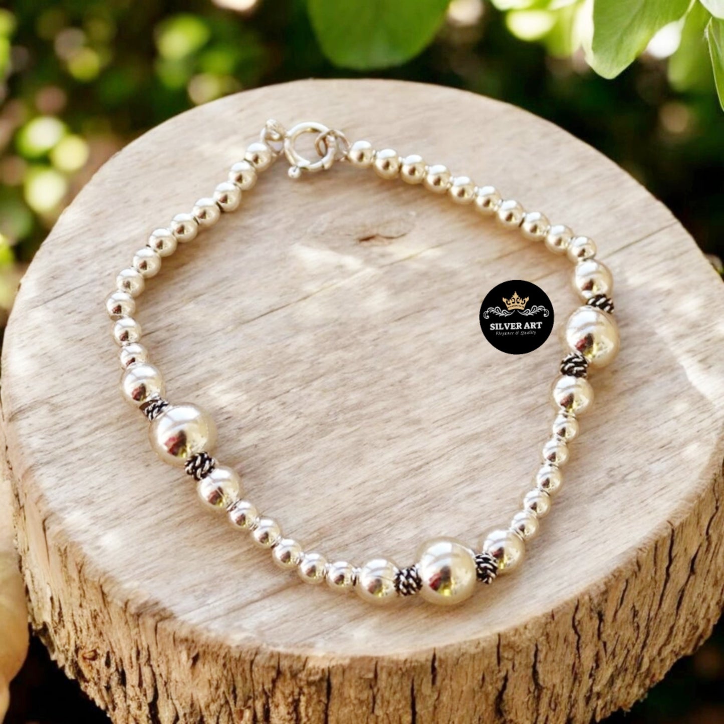 Thai Silver Beads Bracelet