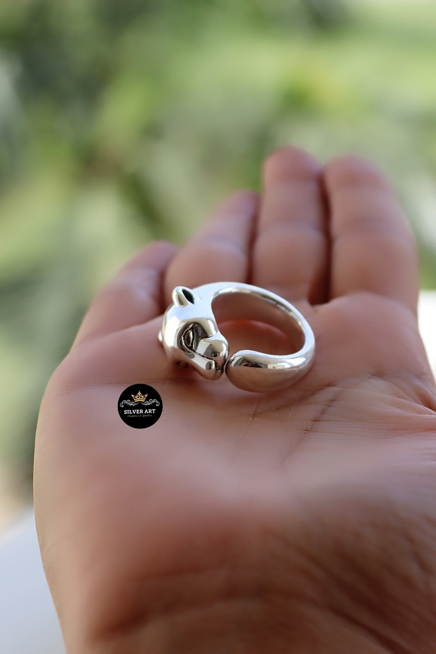 Vintage Tiger Thai Silver Ring