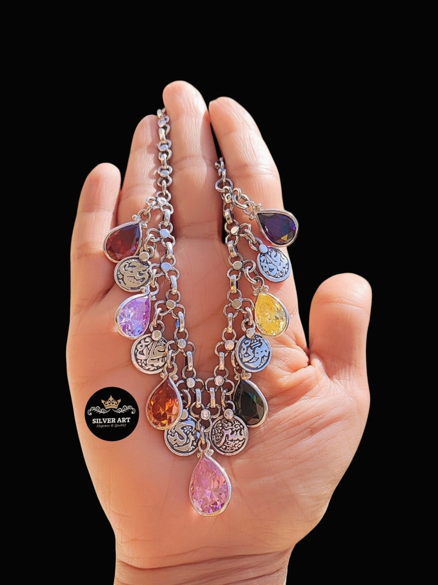 Colorful Dangling Charms Necklace