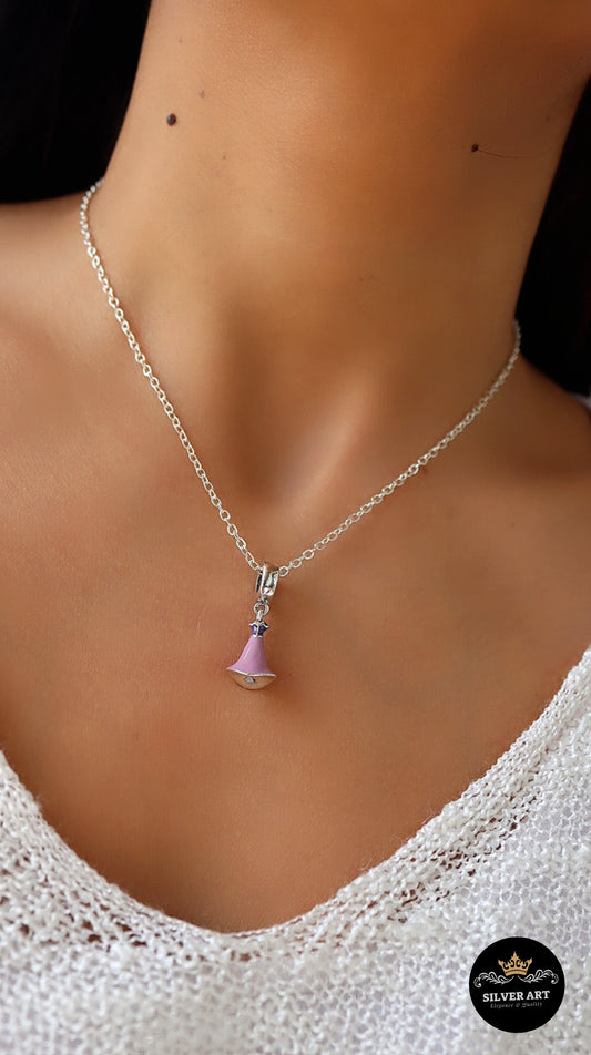 Silver Pandora Charm Necklace