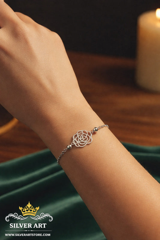 Rose Silver Bracelet
