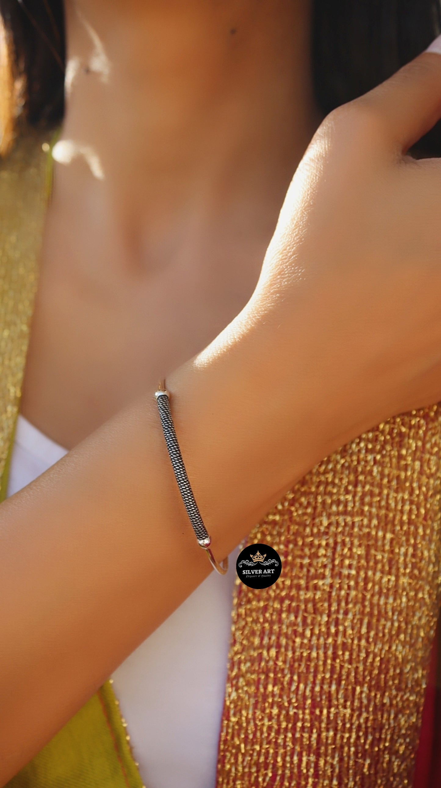 Thai Silver Open Bangle