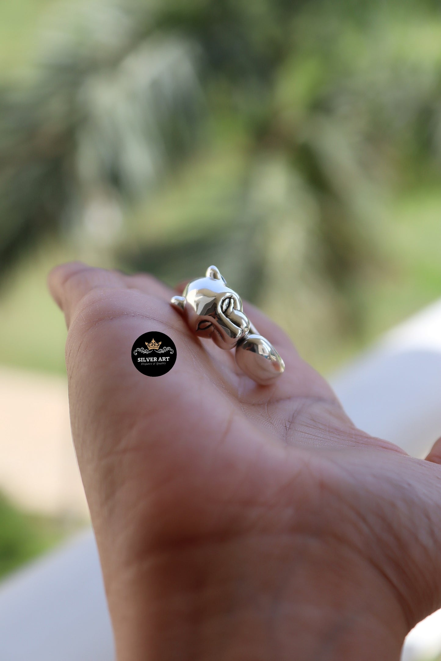 Vintage Tiger Thai Silver Ring