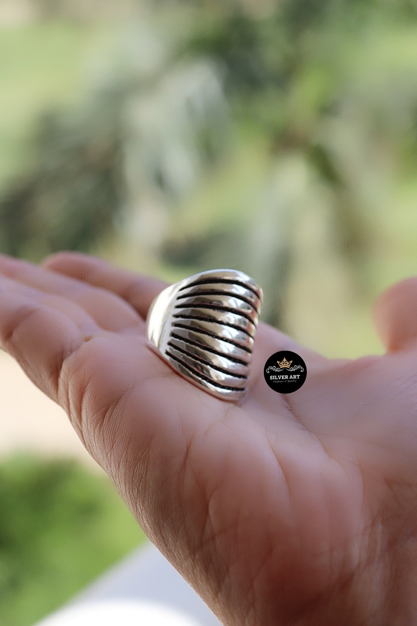 Vintage Thai Silver Ring Size 16