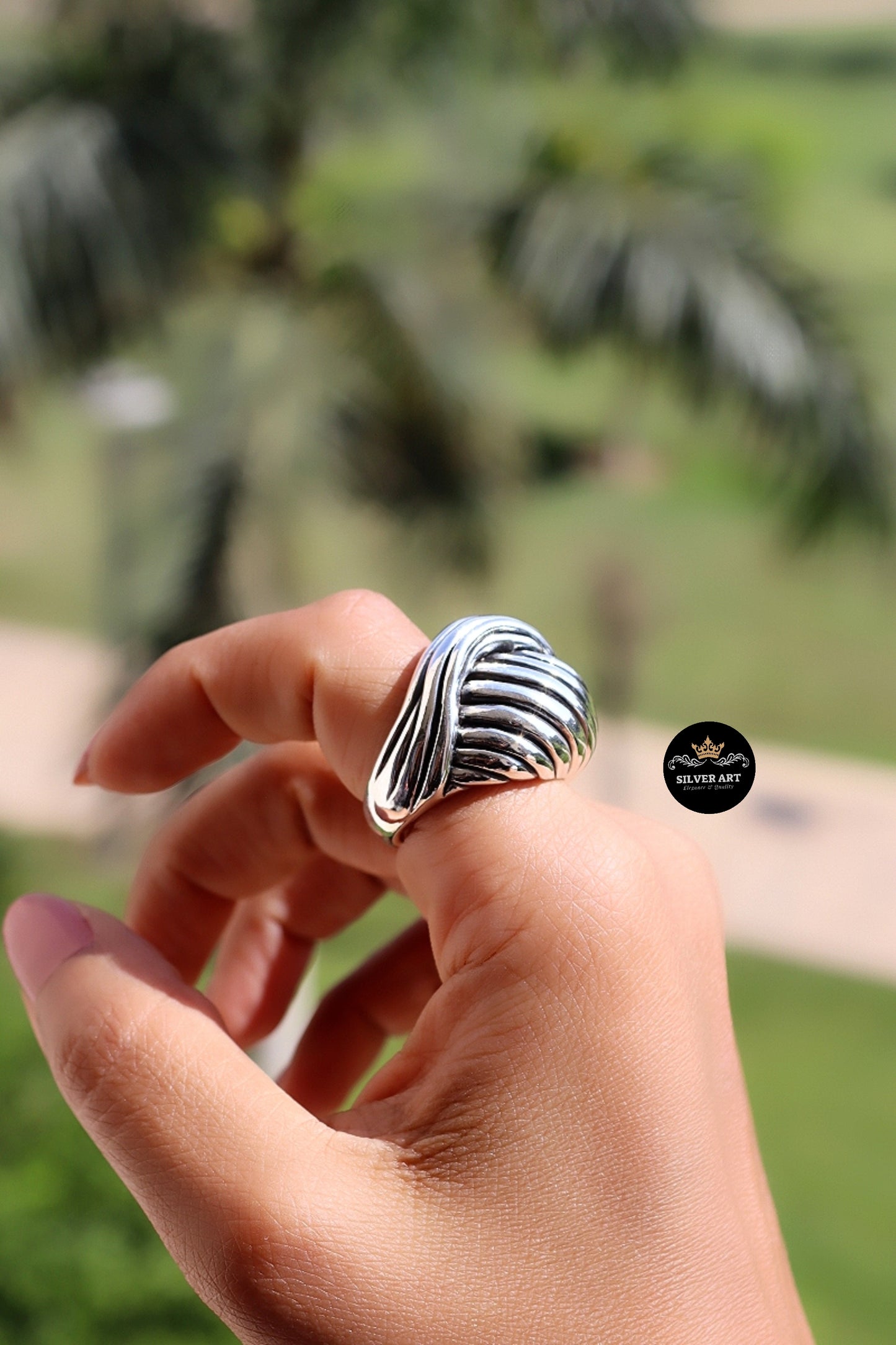 Vintage Thai Silver Ring Size 16