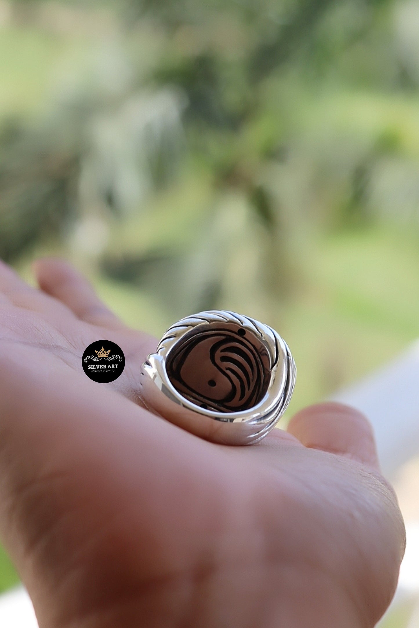 Vintage Thai Silver Ring Size 16