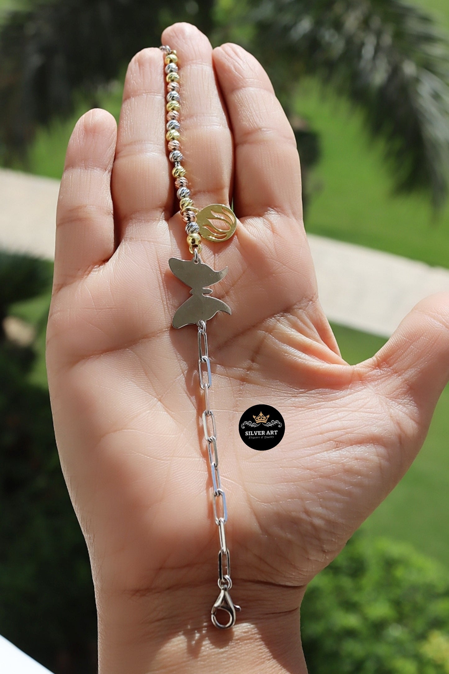 Sterling Silver Multi Colors Bracelet