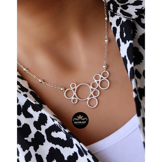 Circles Beaded Necklace