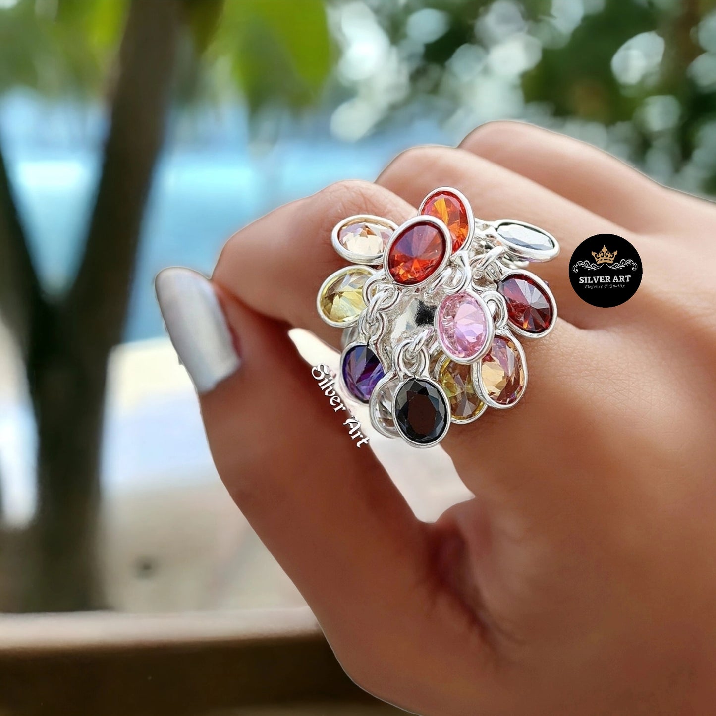 Colorful Stones Ring