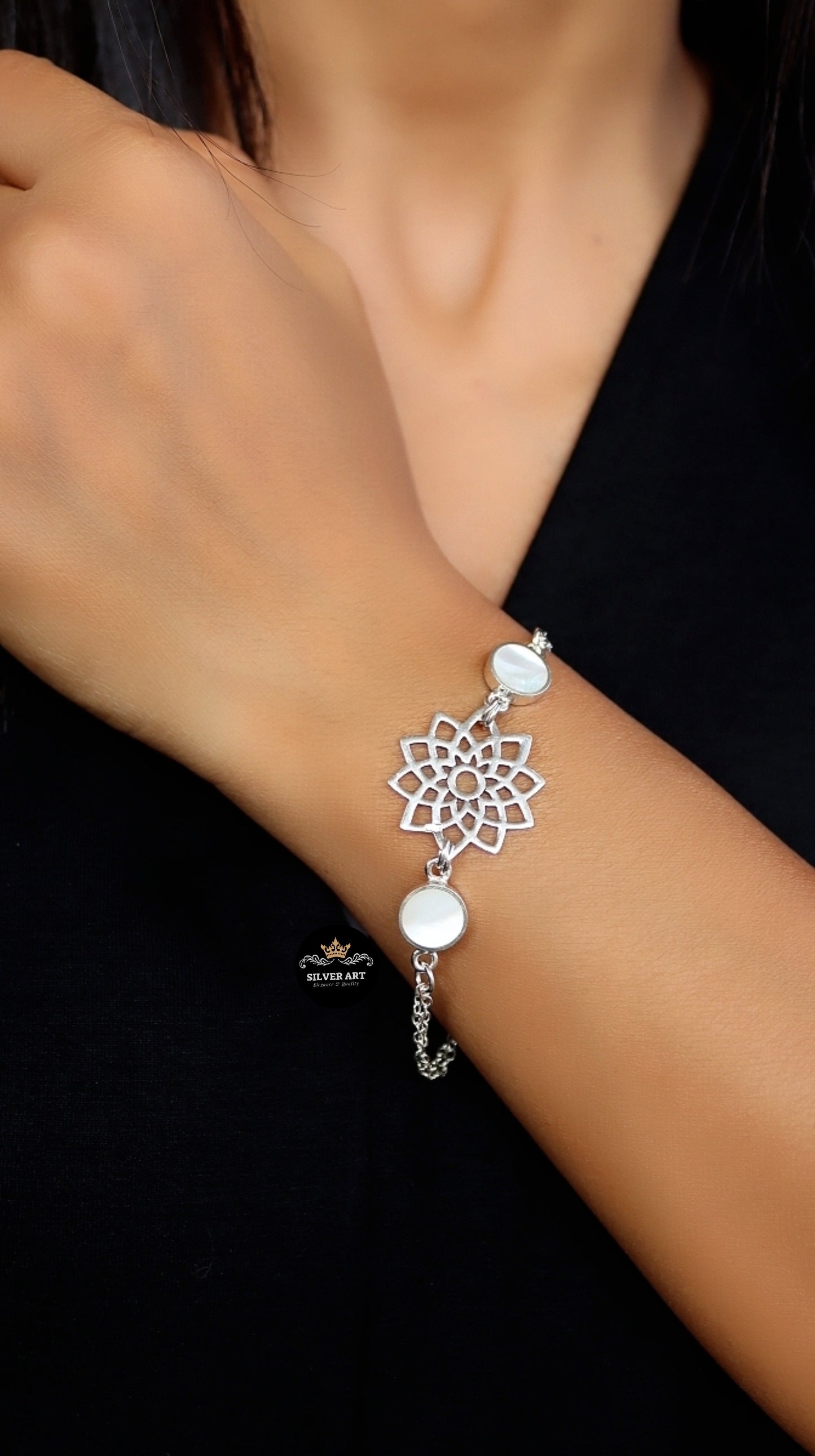 Floweral Pattern Bracelet