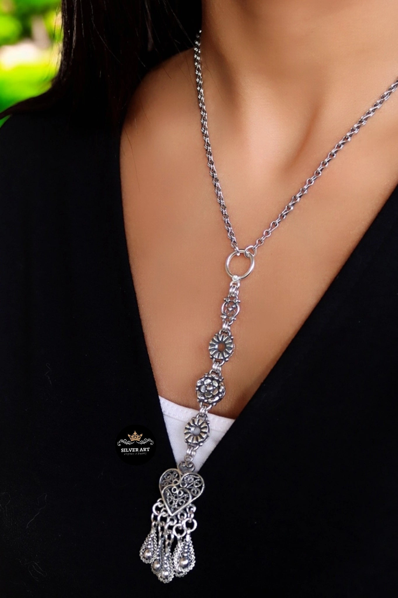 Silver Necklace & Bracelet