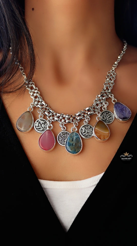 Colorful Gemstones Necklace