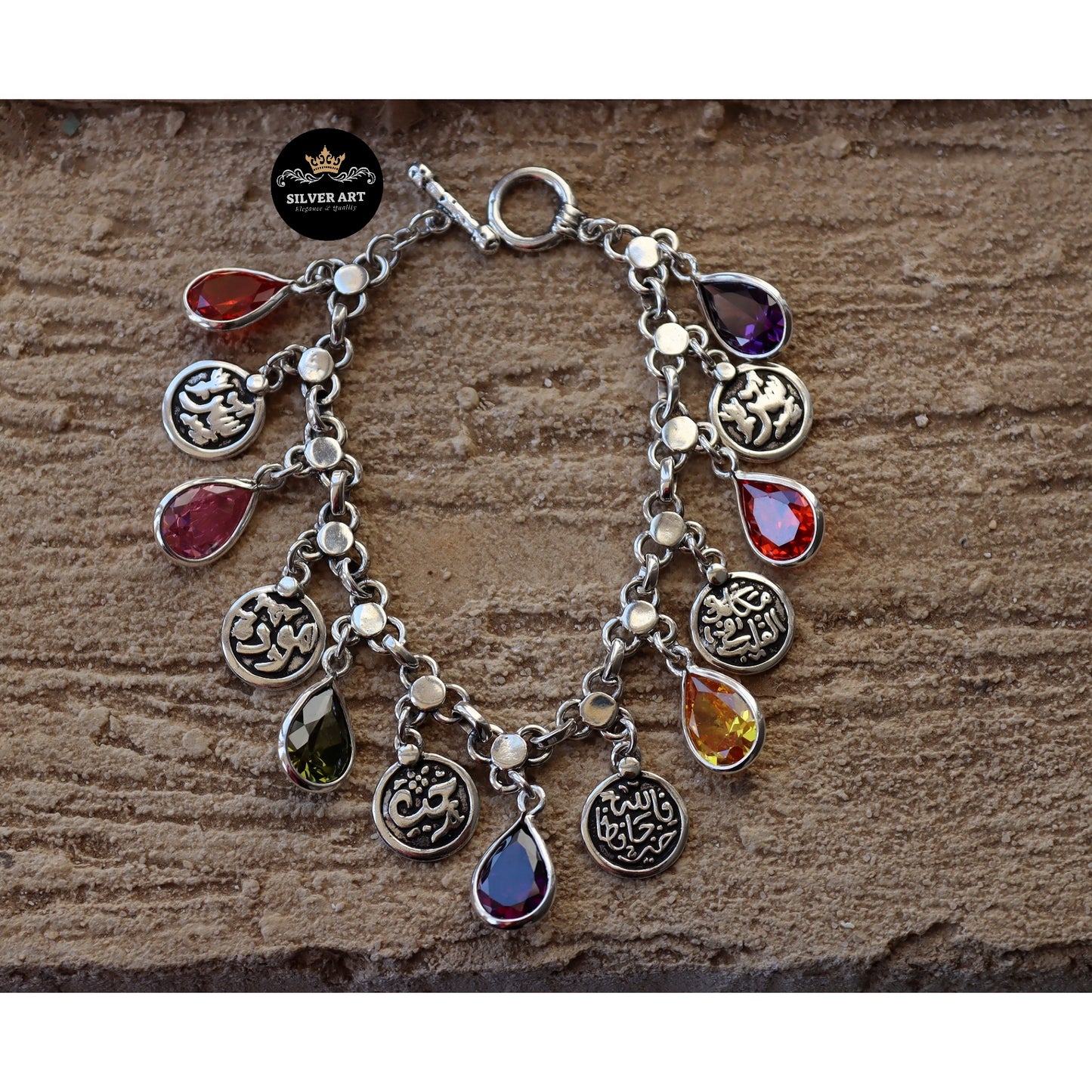 Colorful Dangling Charms Bracelet