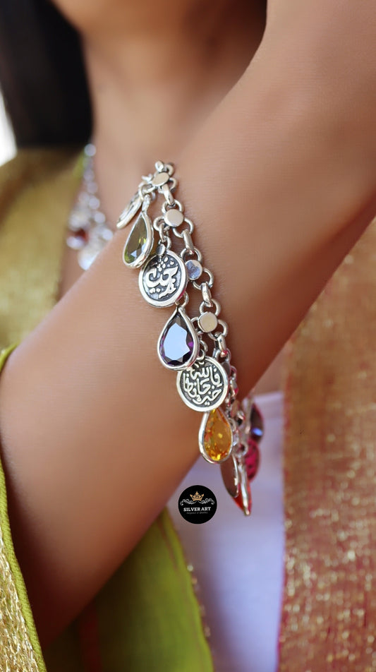 Colorful Dangling Charms Bracelet