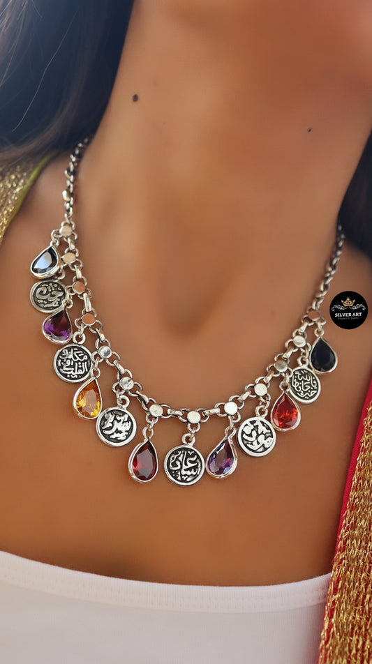 Colorful Dangling Charms Necklace