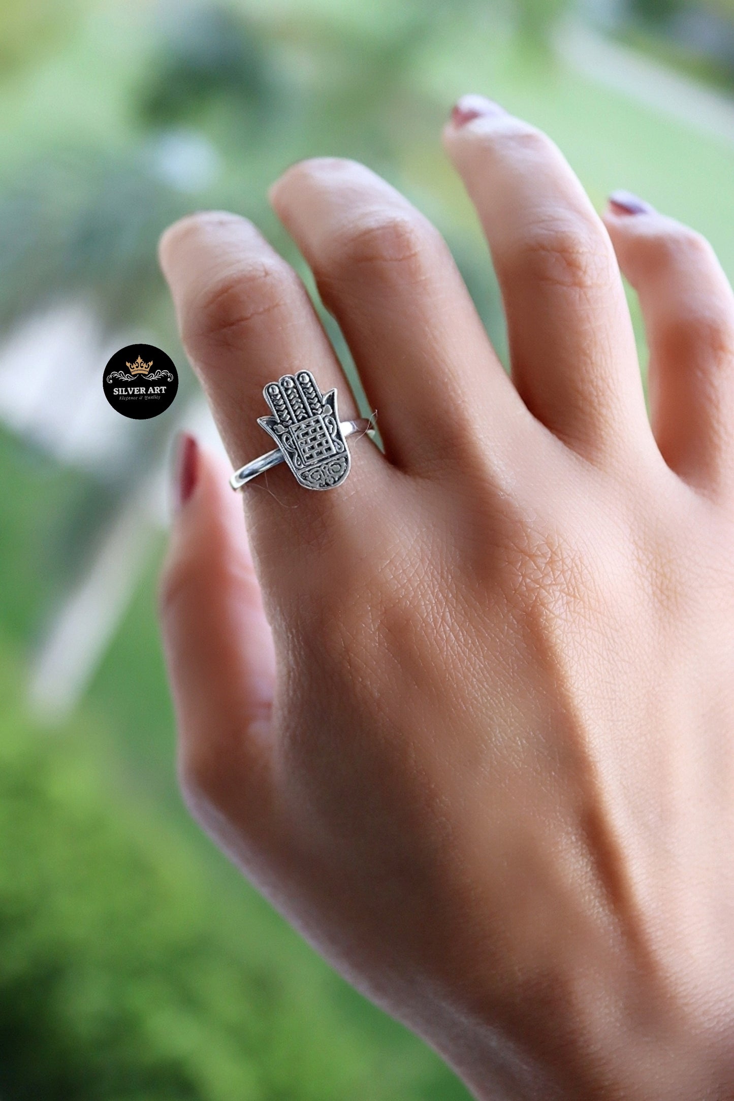 Hamsa Hand Ring