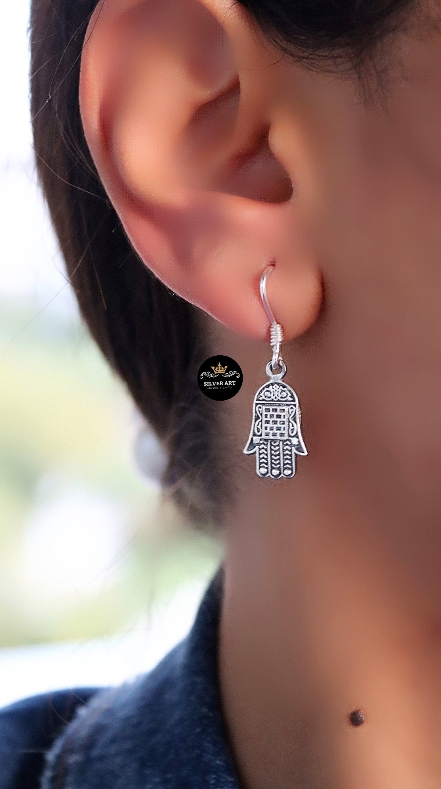 Hamsa Hand Earrings