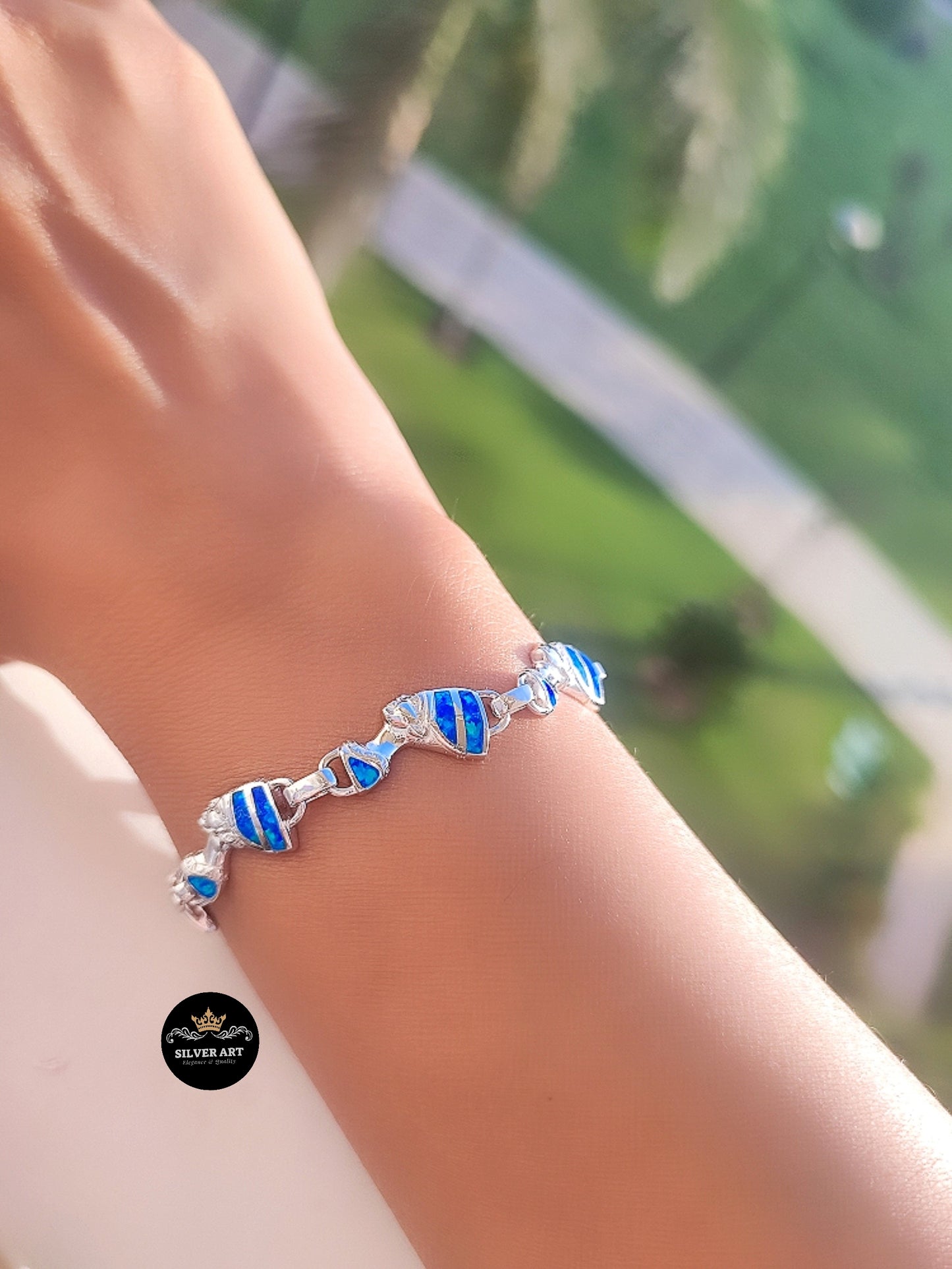 Sterling Silver Nefertiti Bracelet