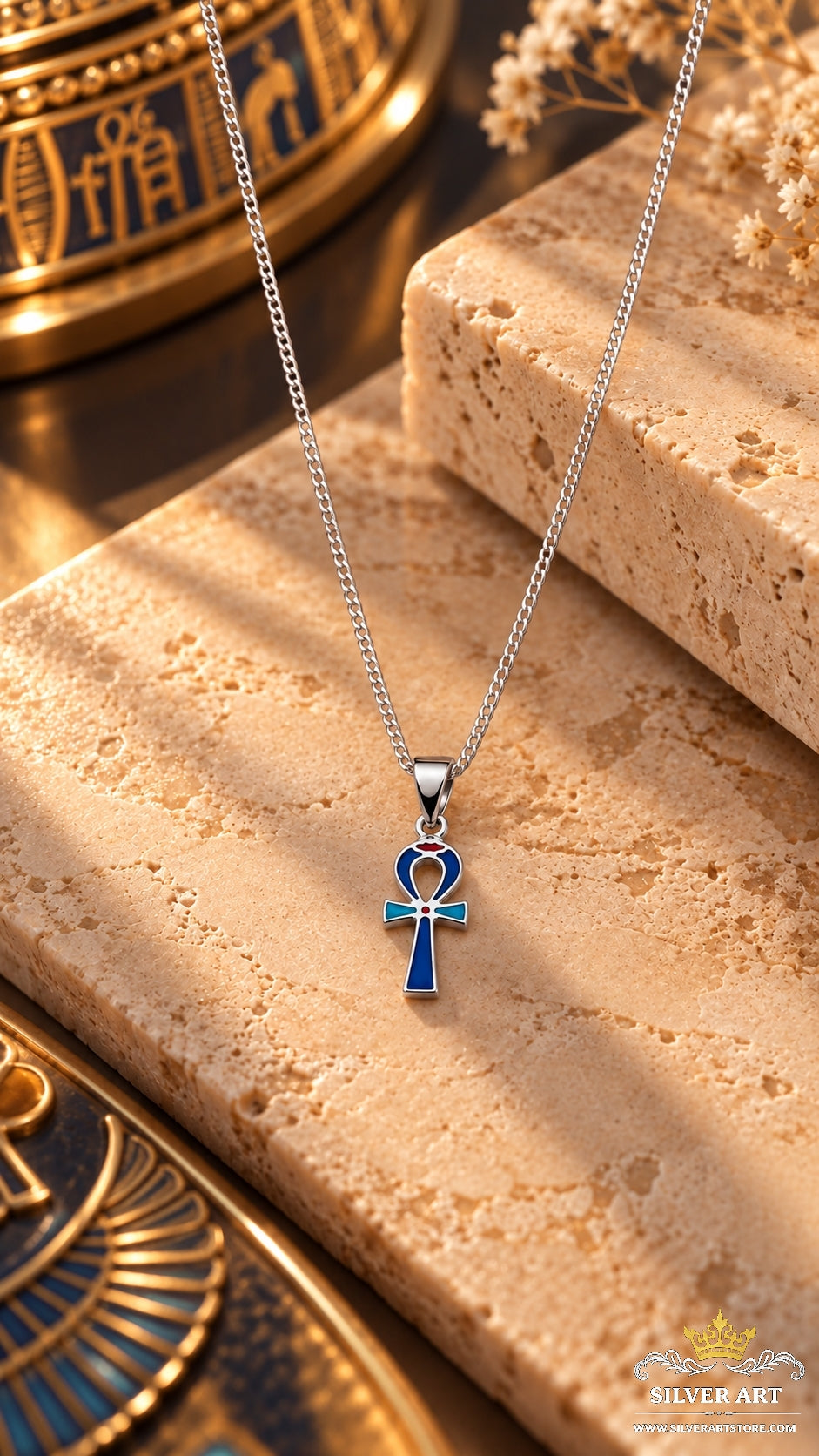 Silver Pharaonic Necklace