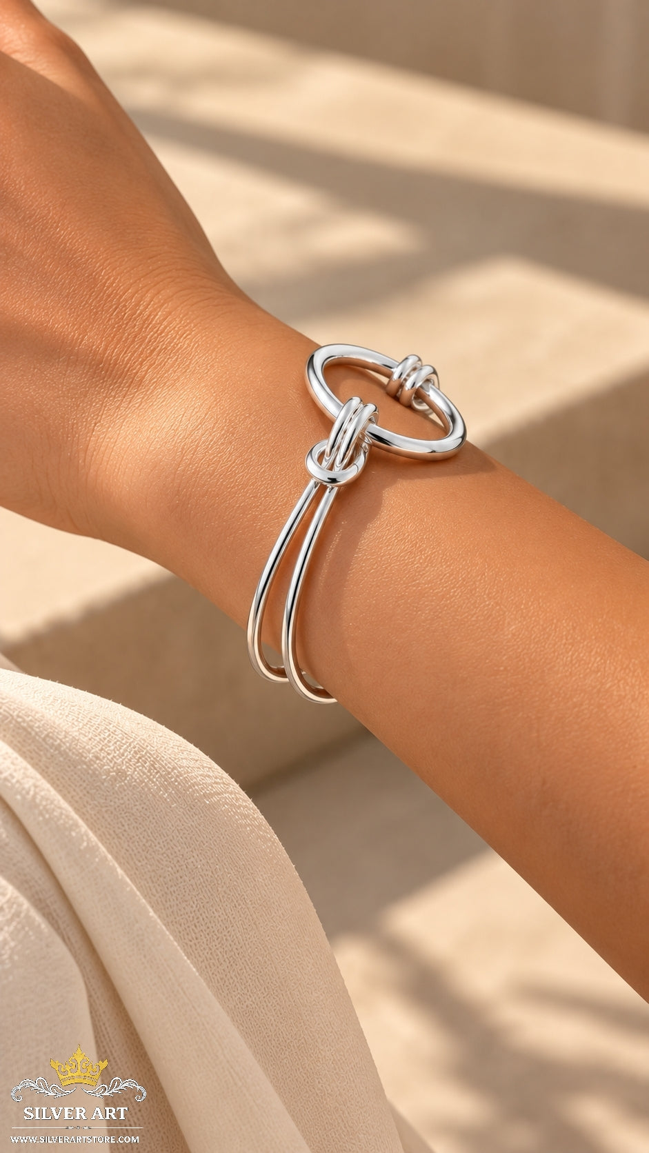 Thai Silver Open Handcuff