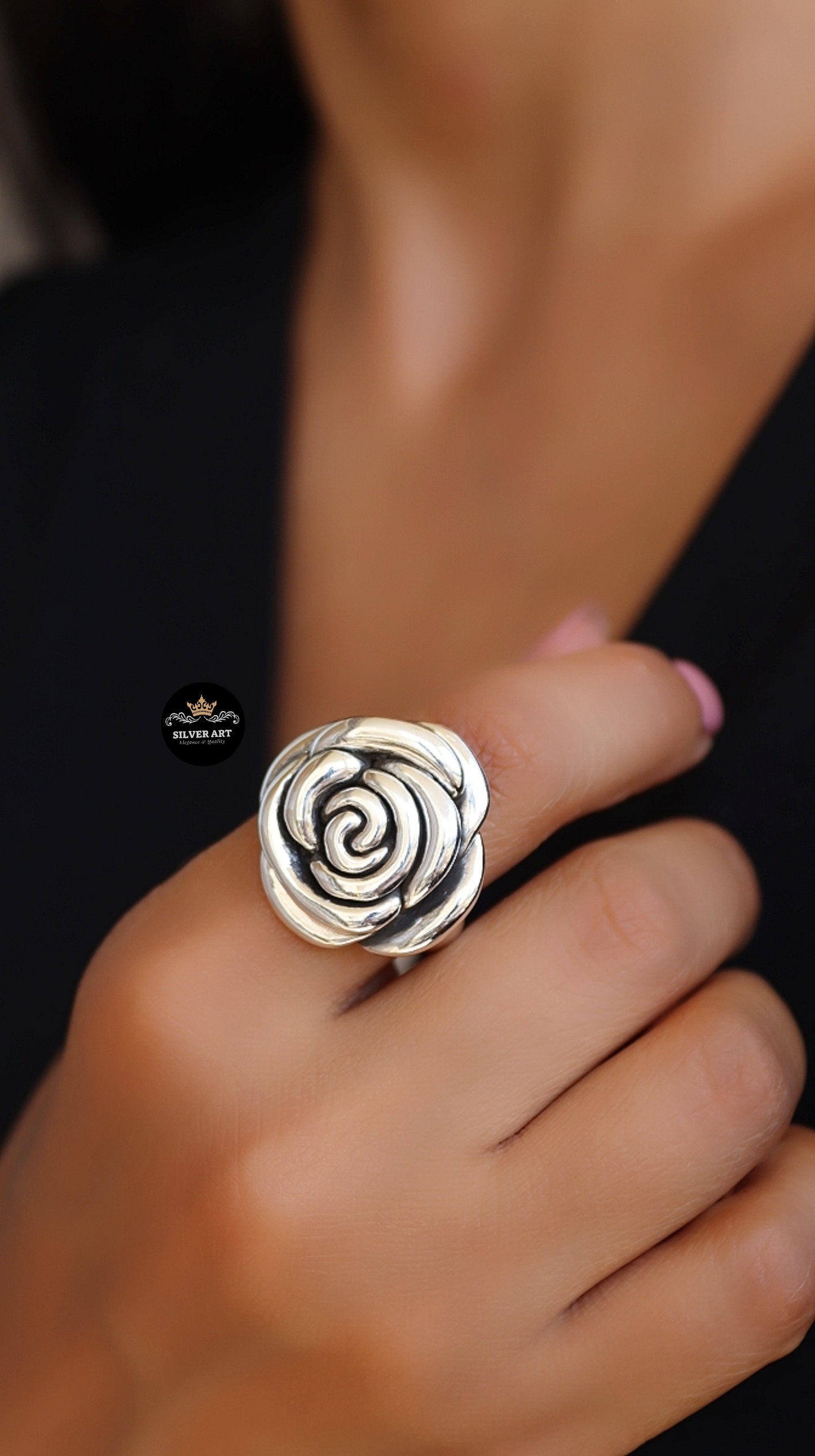 Vintage Thai Silver Ring Size 21