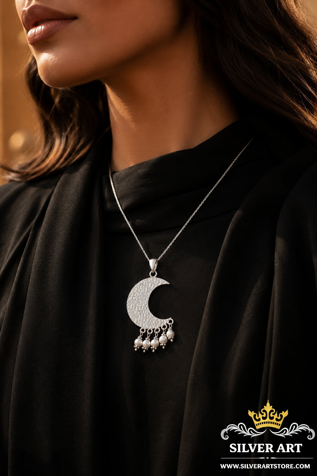 Crescent Pearls Necklace