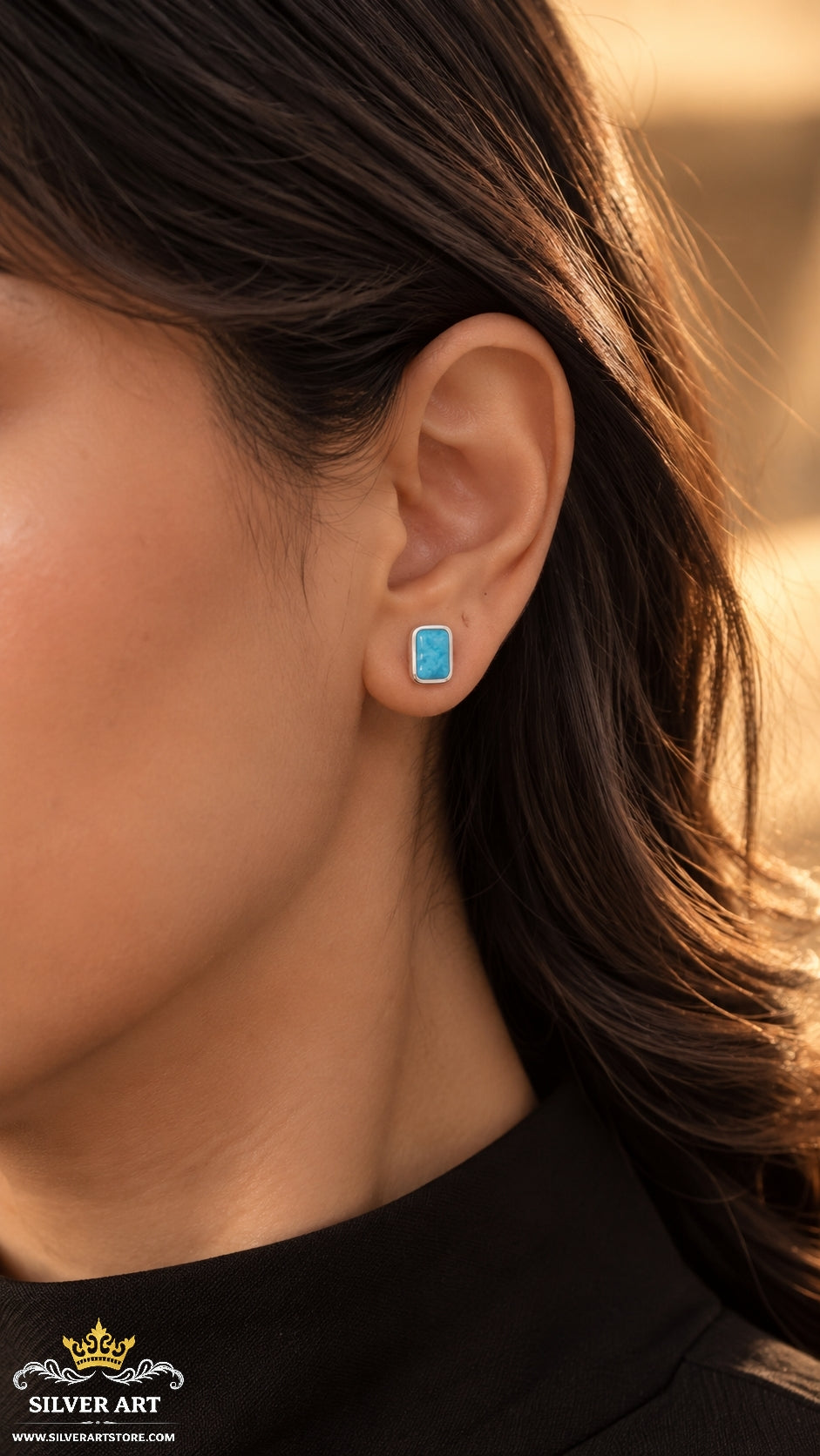 Sterling Silver Opal Earrings