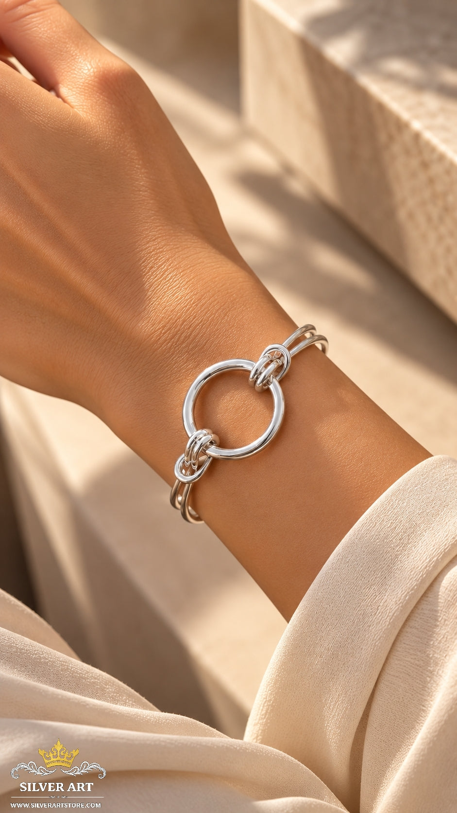 Thai Silver Open Handcuff