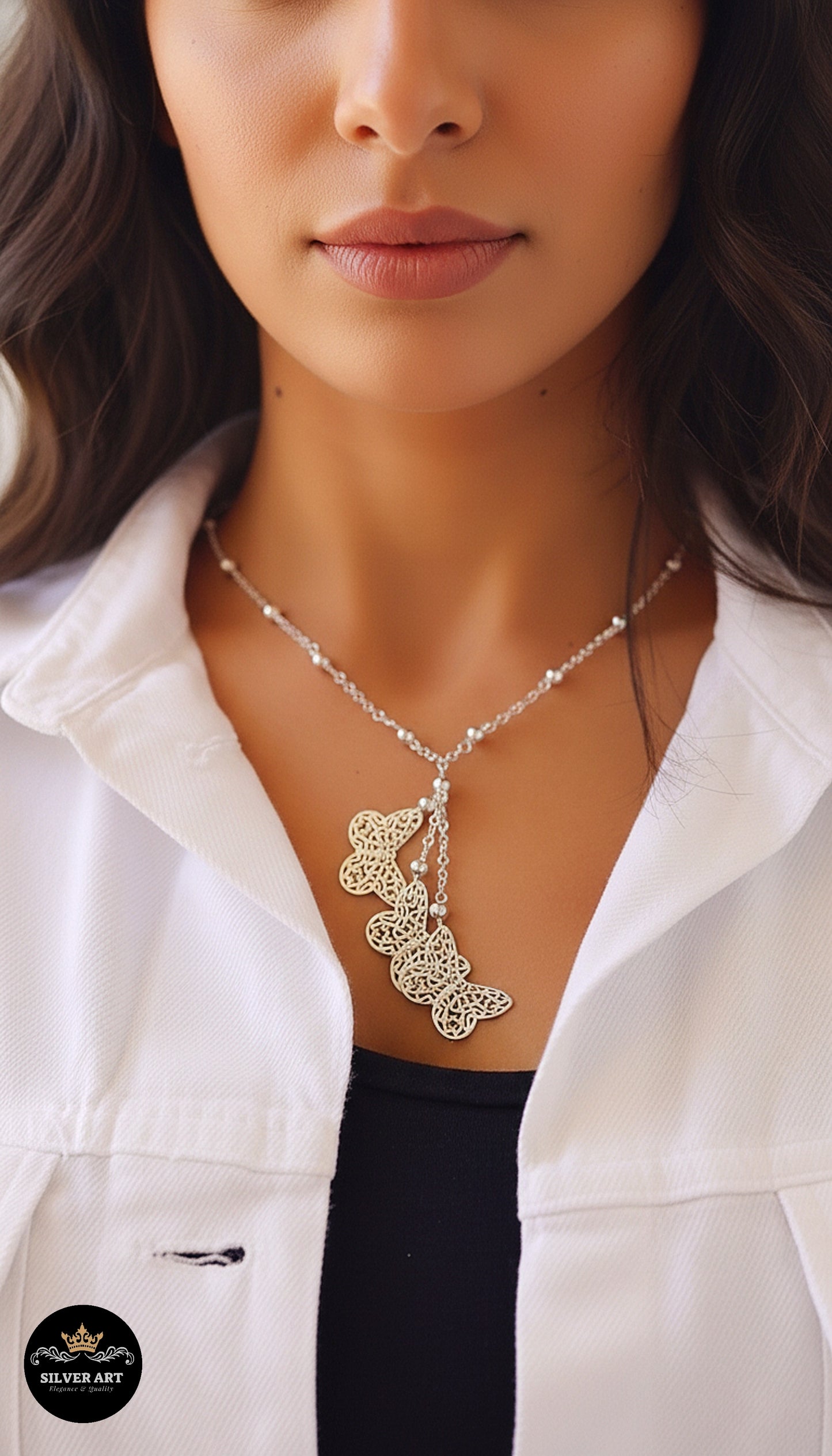 Butterflies Short Necklace