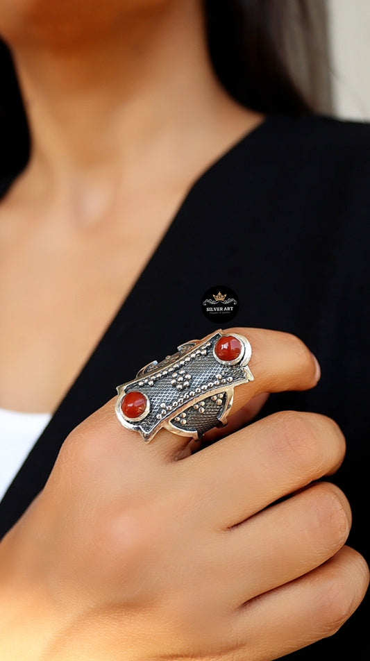 Silver Ring Size 18