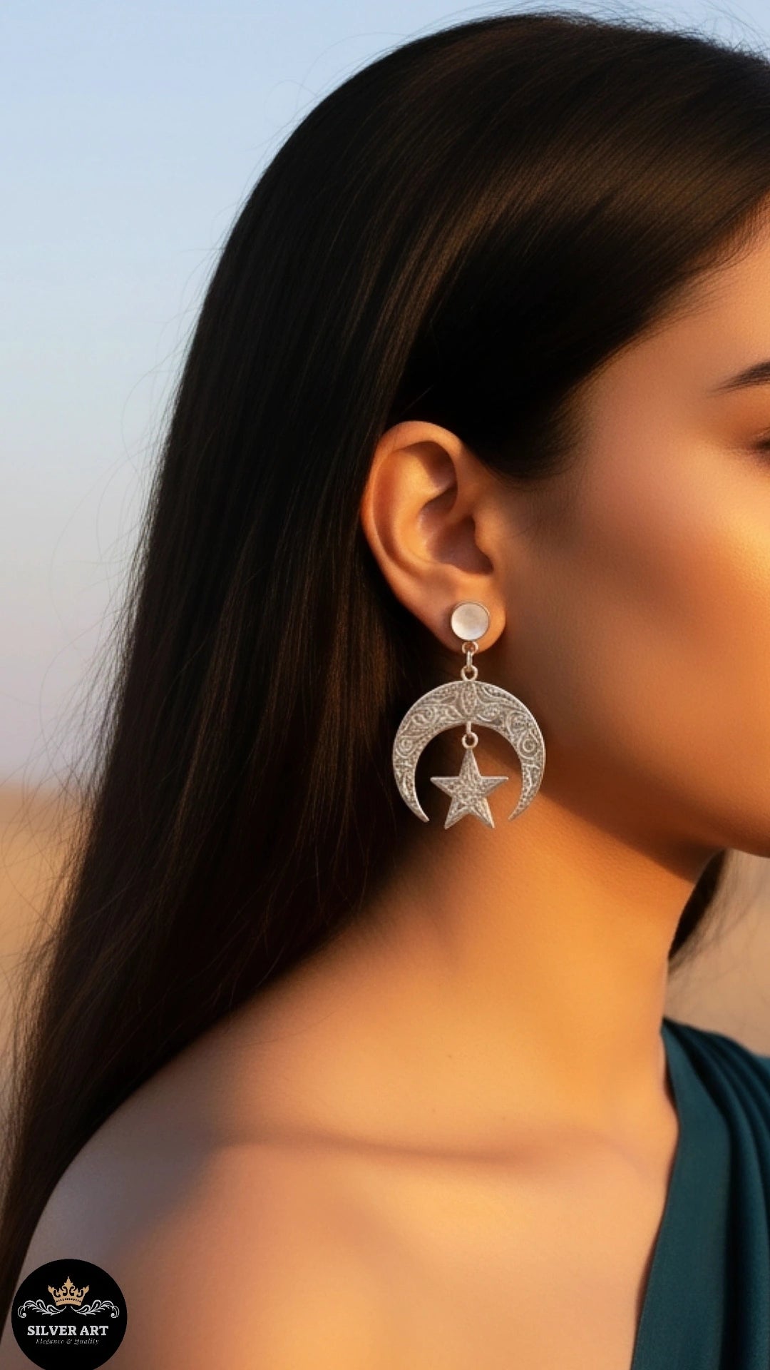 Crescent 🌙 and Star 🌟 Earrings