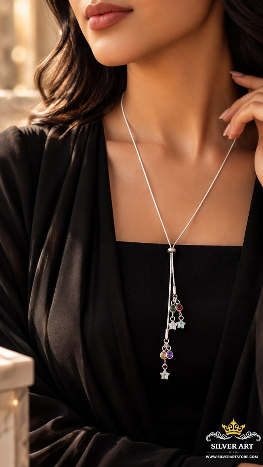 Adjustable Length Thai Silver Necklace