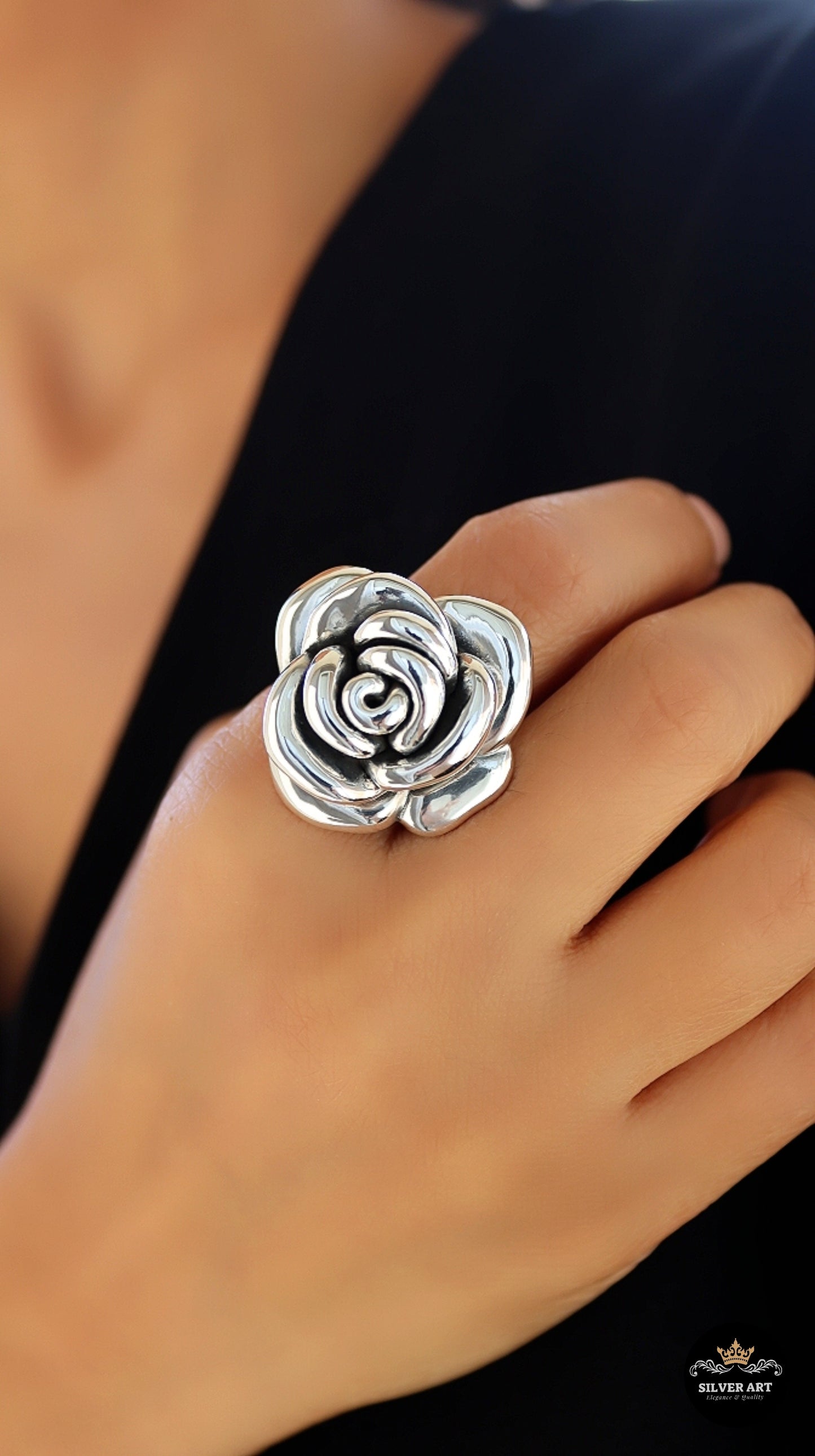 Vintage Thai Silver Ring Size 16