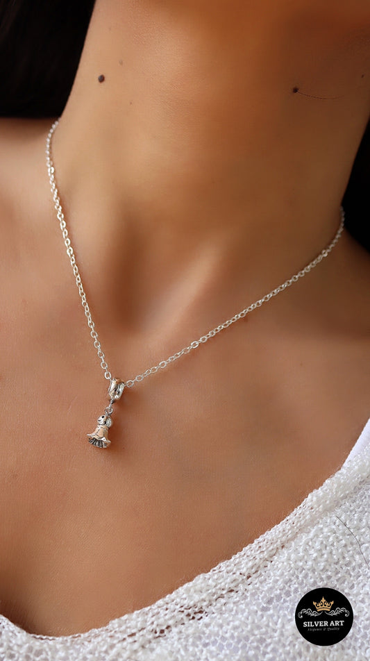 Silver Pandora Charm Necklace