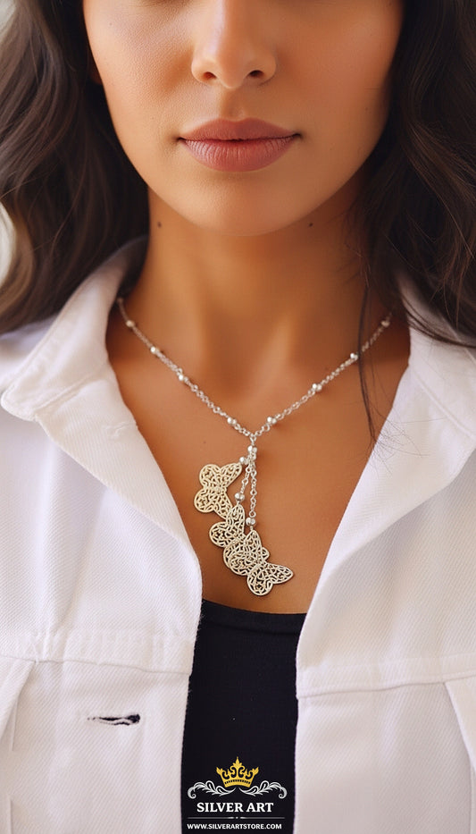 Butterflies Short Necklace