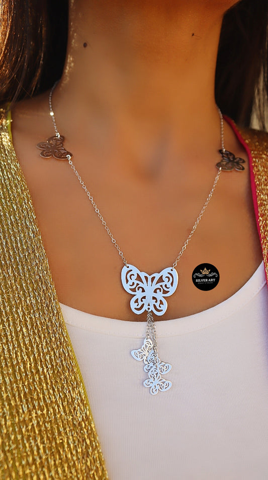 Sterling Silver Butterfly Necklace