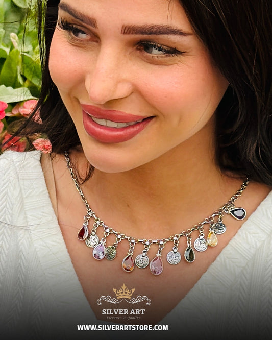 Colorful Dangling Charms Necklace